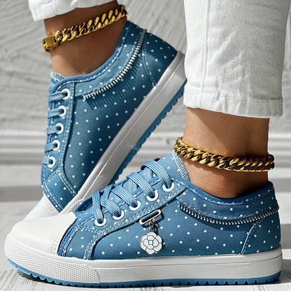CHICME Women's Floral Casual Sneakers, Breathable and Comfortable