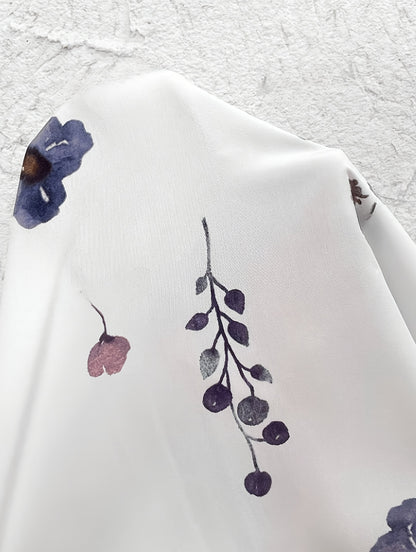 Elegant And Fresh Vacation-Style Floral Print Shirt Dress.