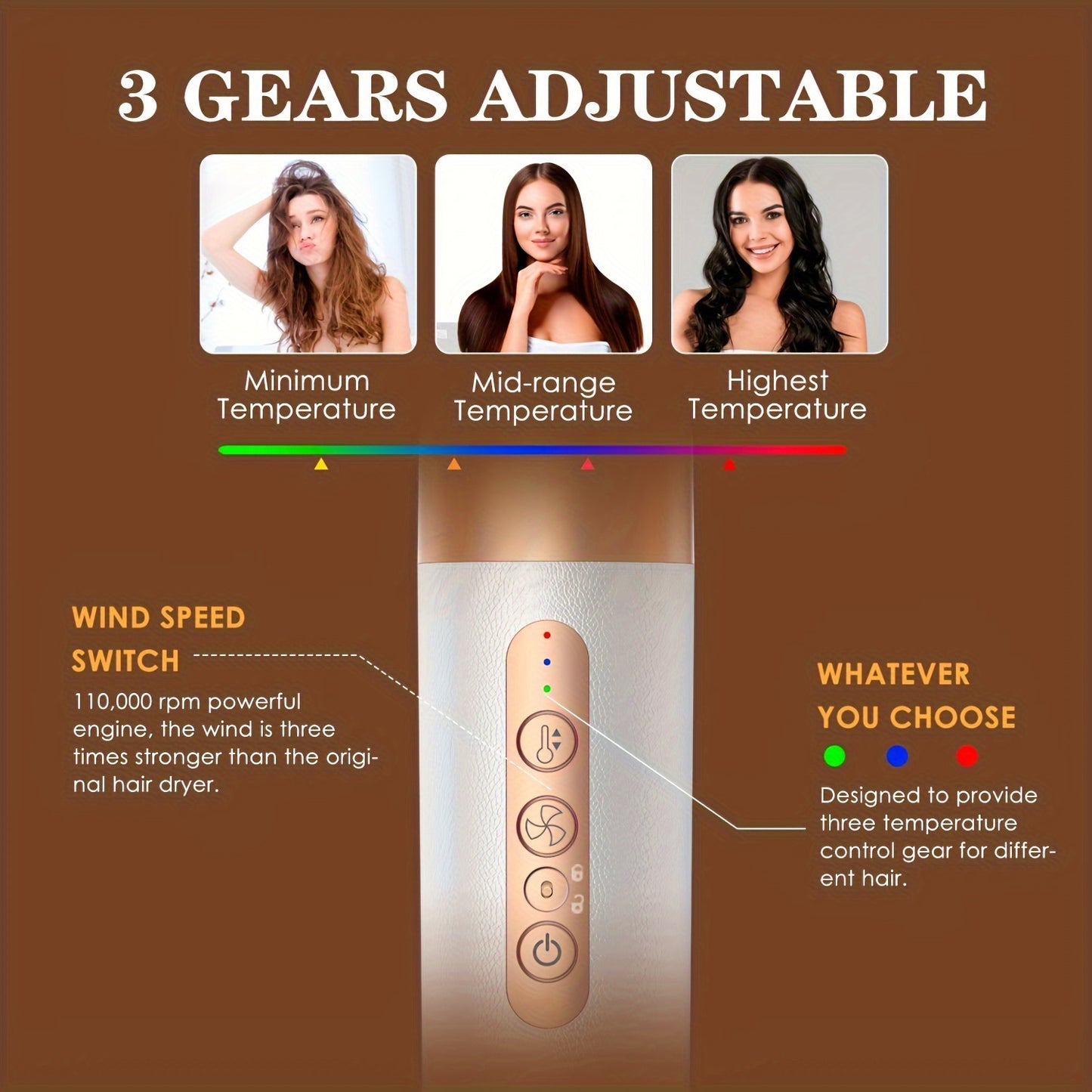 7-in-1 High-Speed Hair Styling Tool – Dryer, Curler, Straightener & More