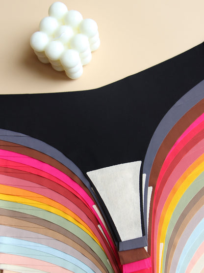 Random 12-Pack Seamless V-Style Thong Underwear for Women